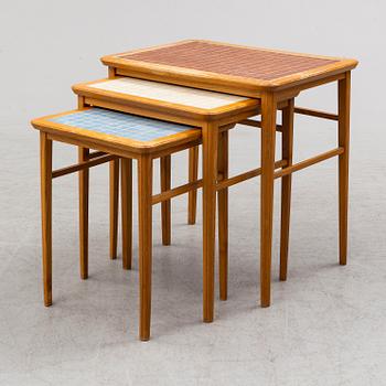 a 1950's three-part table.