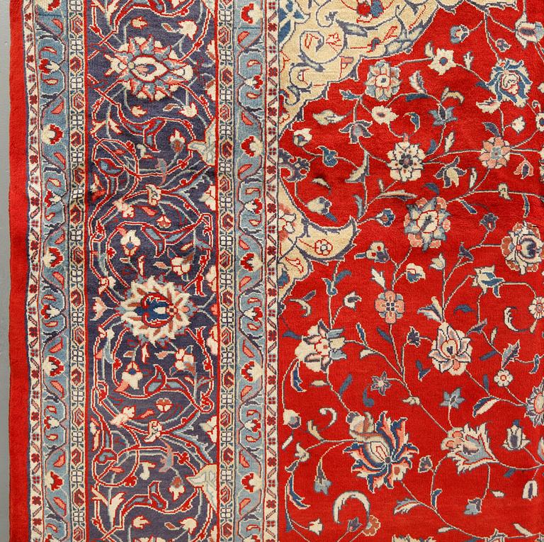 A Sarouk carpet, approximately 365 x 277 cm.