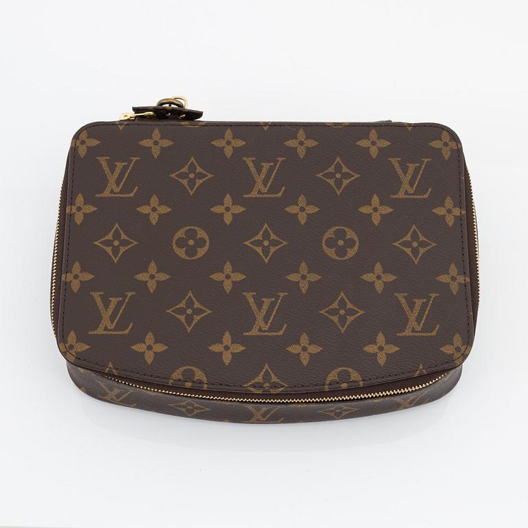 Louis Vuitton, a monogram canvas, jewellery box 'Poche Monte-Carlo'.