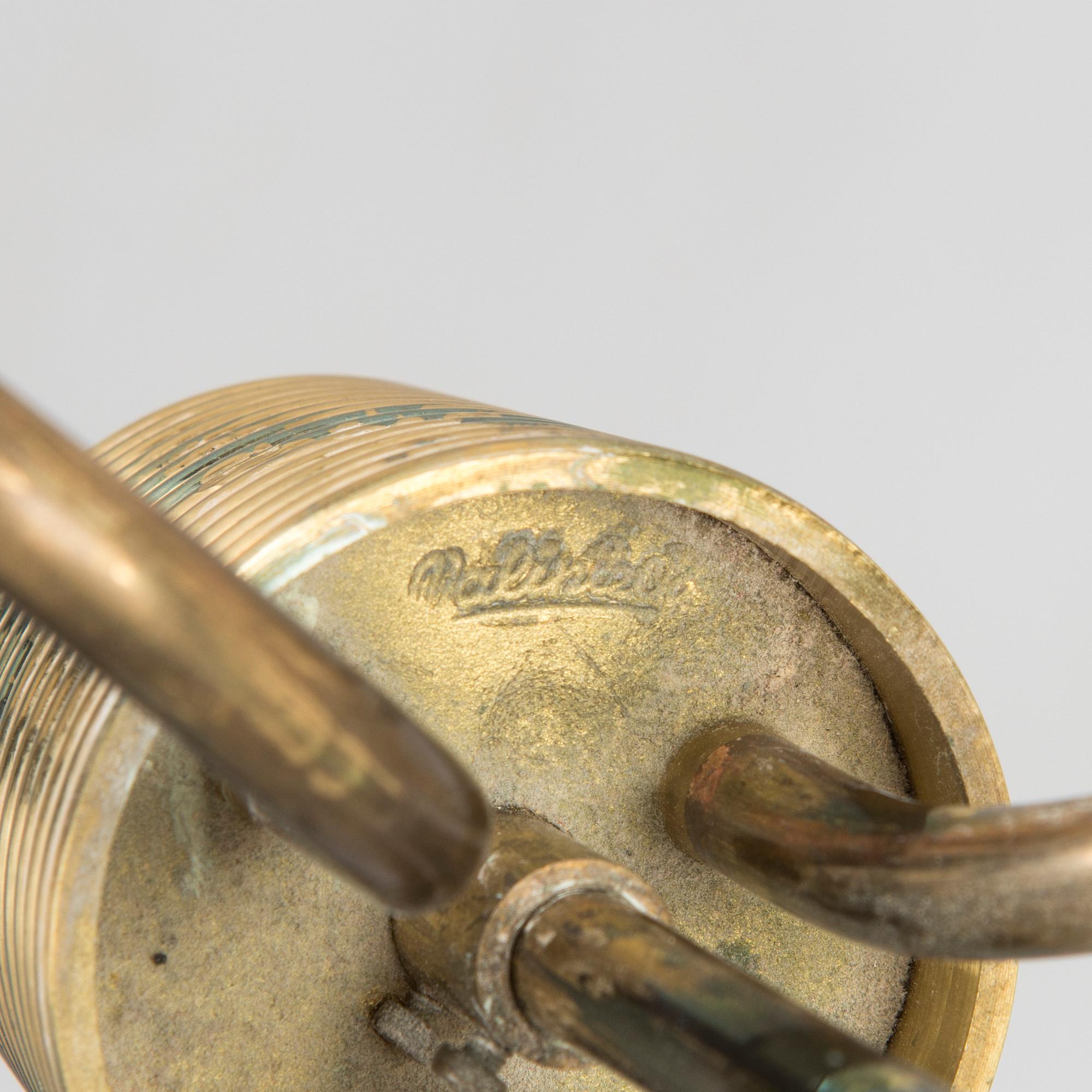 A mid-20th century ceiling light by Valinte.