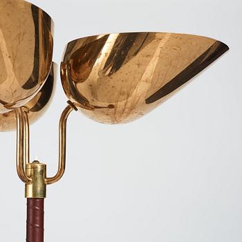 Carl-Axel Acking, a rare model "2645" floor lamp, Bröderna Malmströms metallvarufabrik, Sweden 1940-50s.