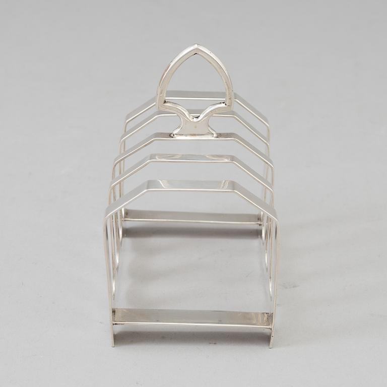 A Four silver toast racks by  silver, Turner & Simpson, Sheffield, 1935.