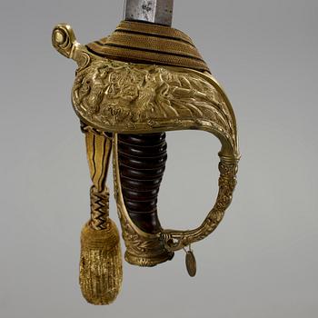 SABEL, för officer, med konung Carl XV:s krönta monogram, 1857-1872.