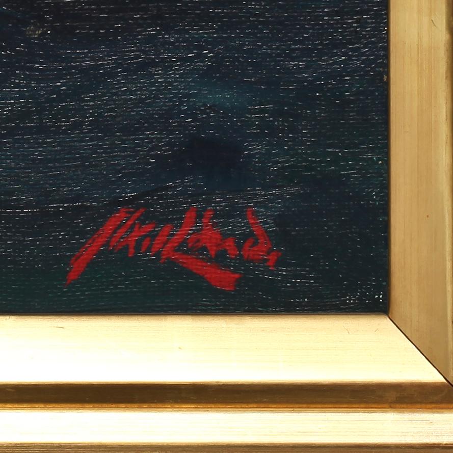 AXEL LIND, olja på duk, sign.