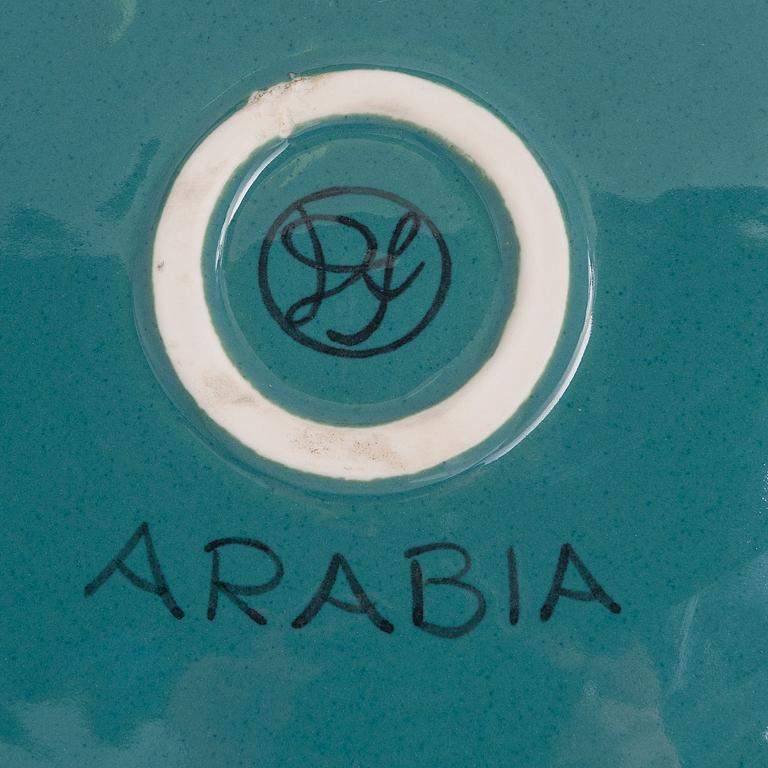 DORRIT VON FIEANDT, a decorative plate, 'Taurus', from Horoscope series, signed DF Arabia. 1993-1997.