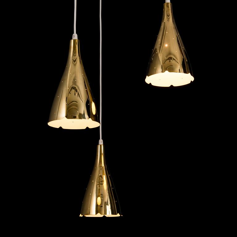 An early 1950s  '1994/3' pendant light for Taito, Finland.