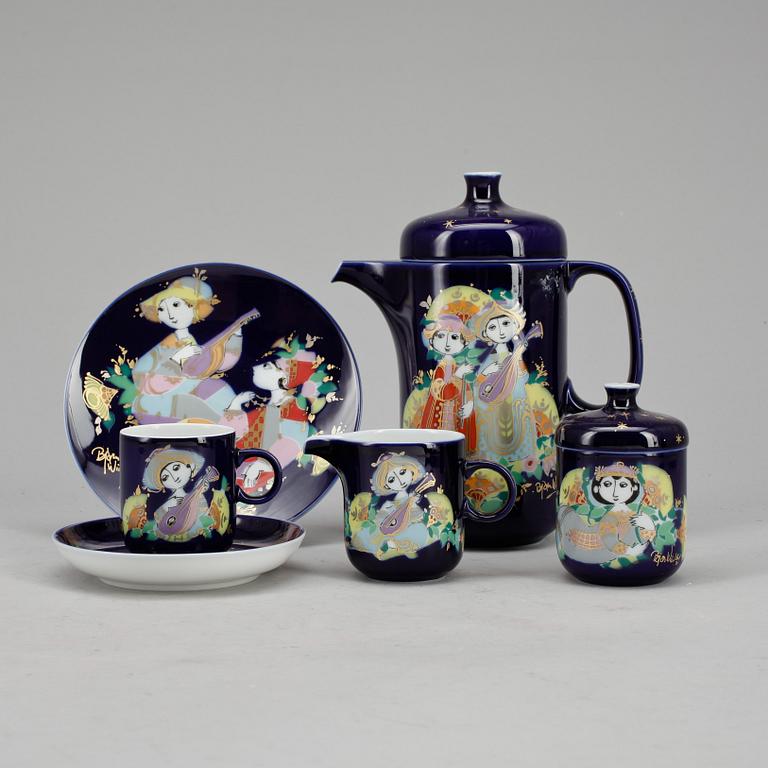 SERVISDELAR, 27 st, Björn Wiinblad, Rosenthal, 1900-talets andra hälft.