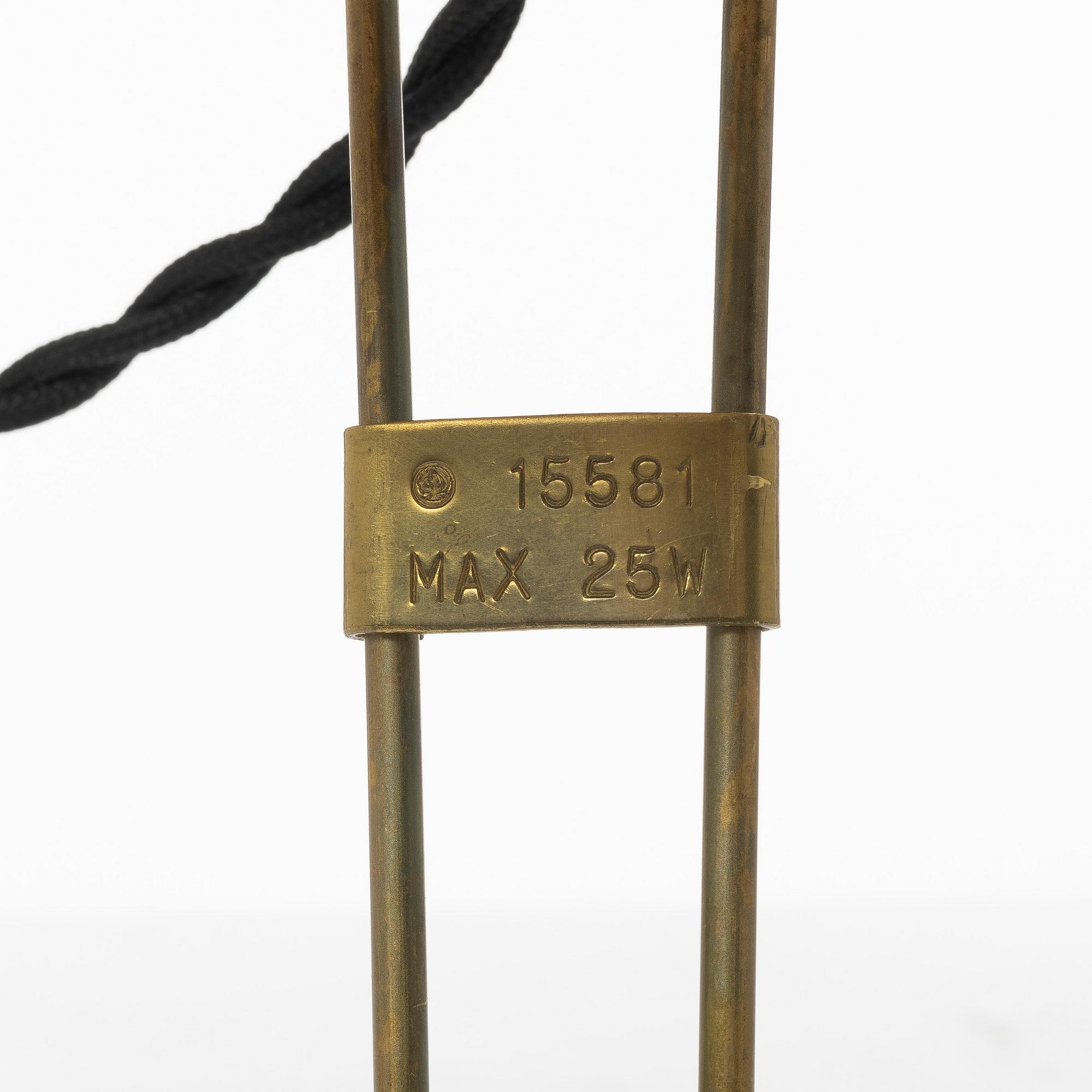 Arvid Böhlmarks Lampfabrik, bords/vägglampa, "Fix" modell 15581, Stockholm, 1950-tal.