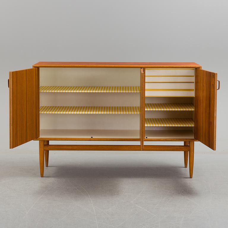 A teak veneered sideboard by Bertil Fridhagen, Bodafors, 1959.