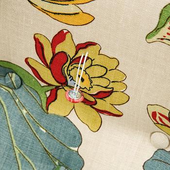 A model 968 sofa by Josef Frank for Firma Svenskt Tenn.