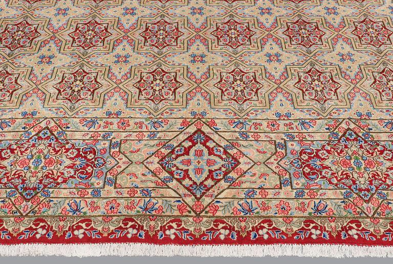 A carpet, Kerman, ca 460 x 340 cm.