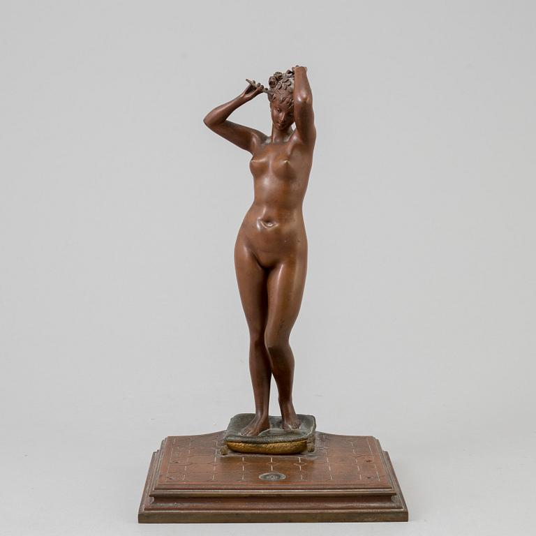 EMILE PINEDO, after. Sculpture, bronze. Signed with a stamp and with foundry mark.