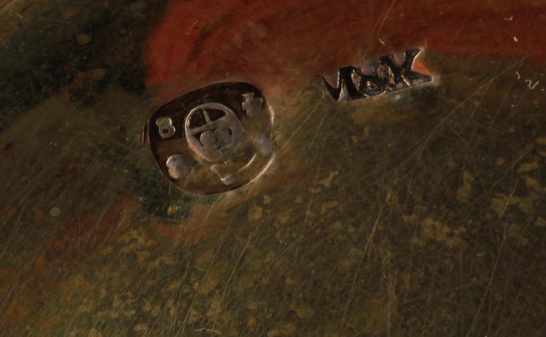 SKÅL med FOT, silver, nyrokoko, Wien, Österrike, 1848. Vikt 253g.