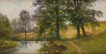 Severin Nilson, Landskap med vattendrag.