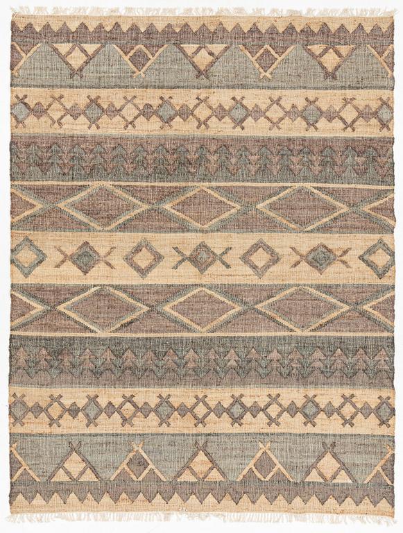 A carpet, presumably Kilim, c. 332 x 258 cm.