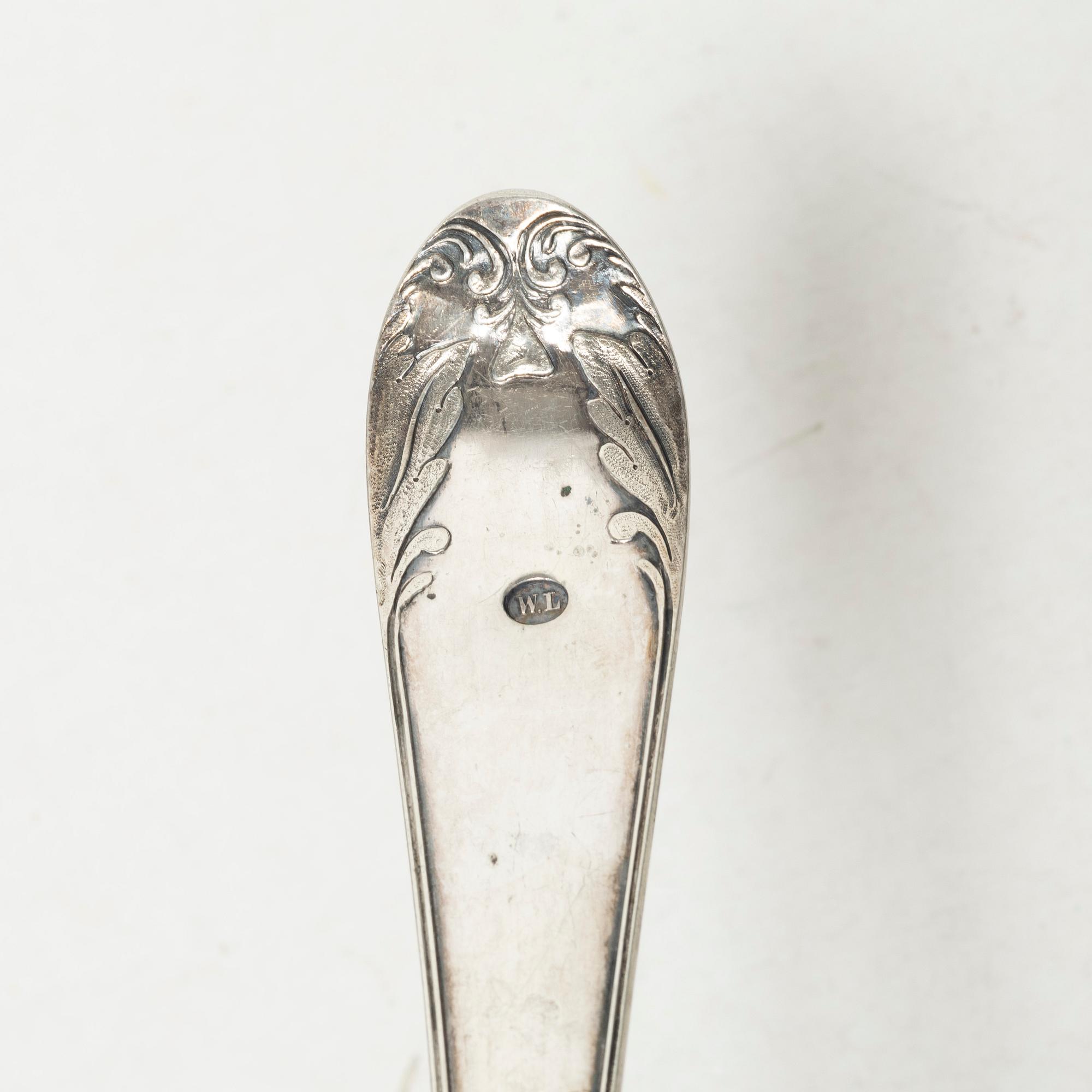 A Swedish soup ladle, mark of Johan Petter Ahlforss, Strängnäs 1841.