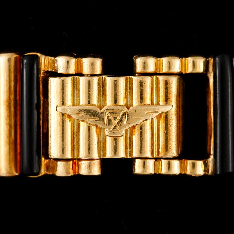 HERRARMBANDSUR, guld 18K, diamanter, Longines, numrerat 18005538. Tot ca 113 gram.