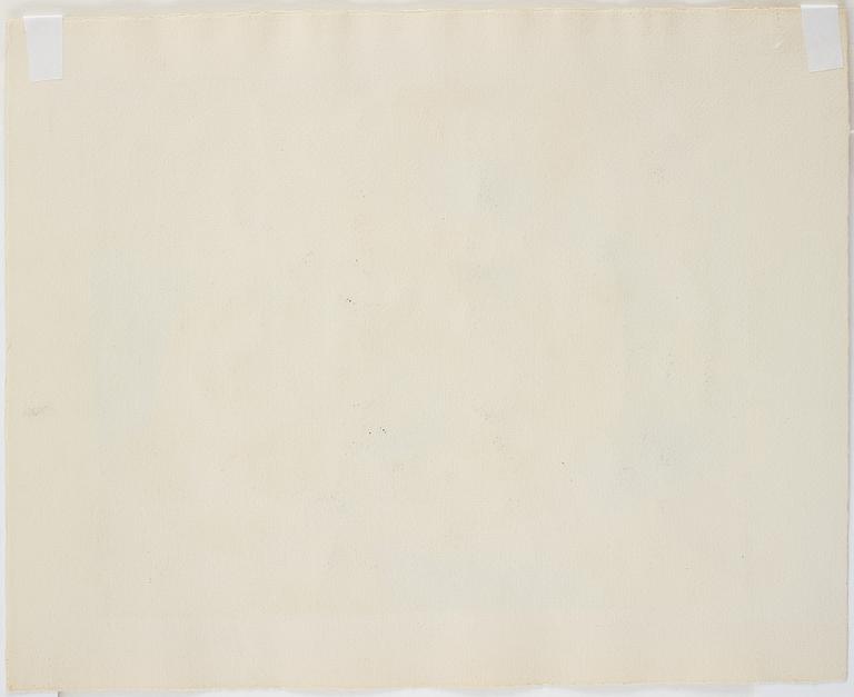 EINAR LYNGE-AHLBERG, akvarell, signerad.