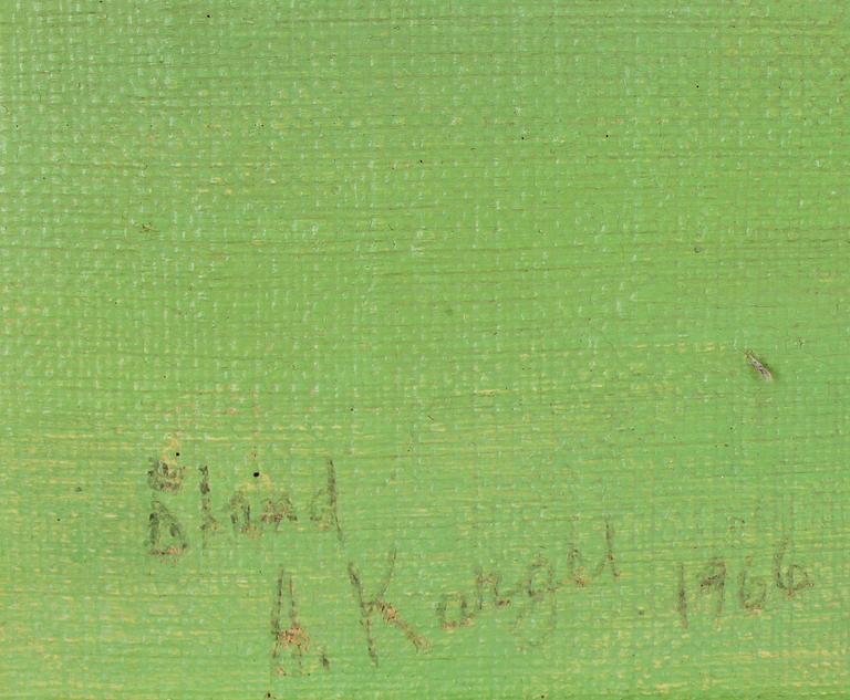 AXEL KARGEL. Olja på duk , sign A. Kargel o dat 1966.