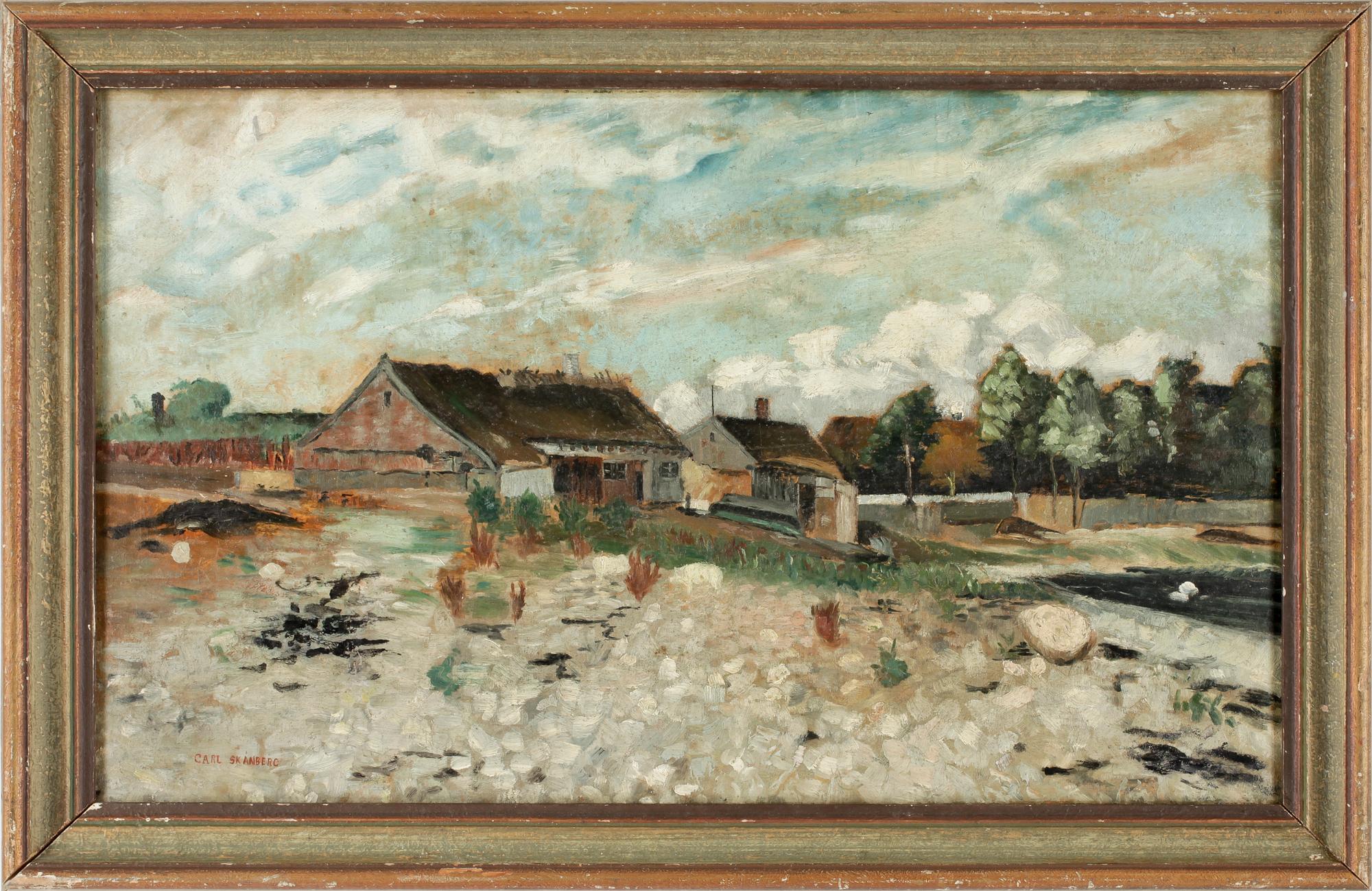 CARL SKÅNBERG, olja på duk, sign.