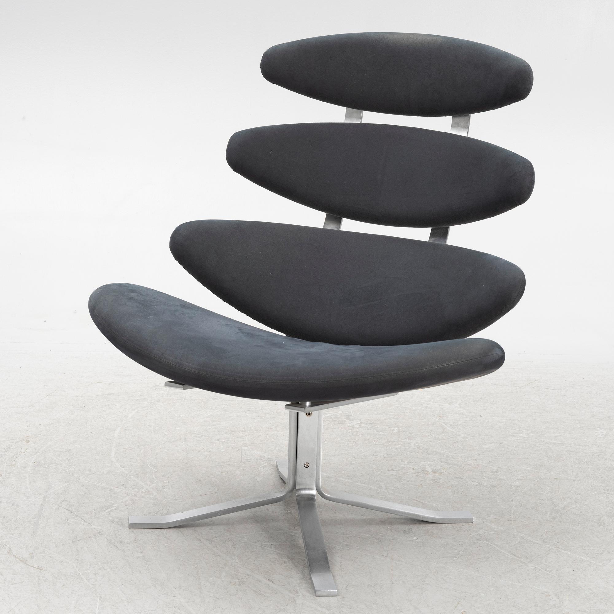Poul Volther, a 'Corona EJ 5' easy chair, Erik Jørgensen, Denmark.