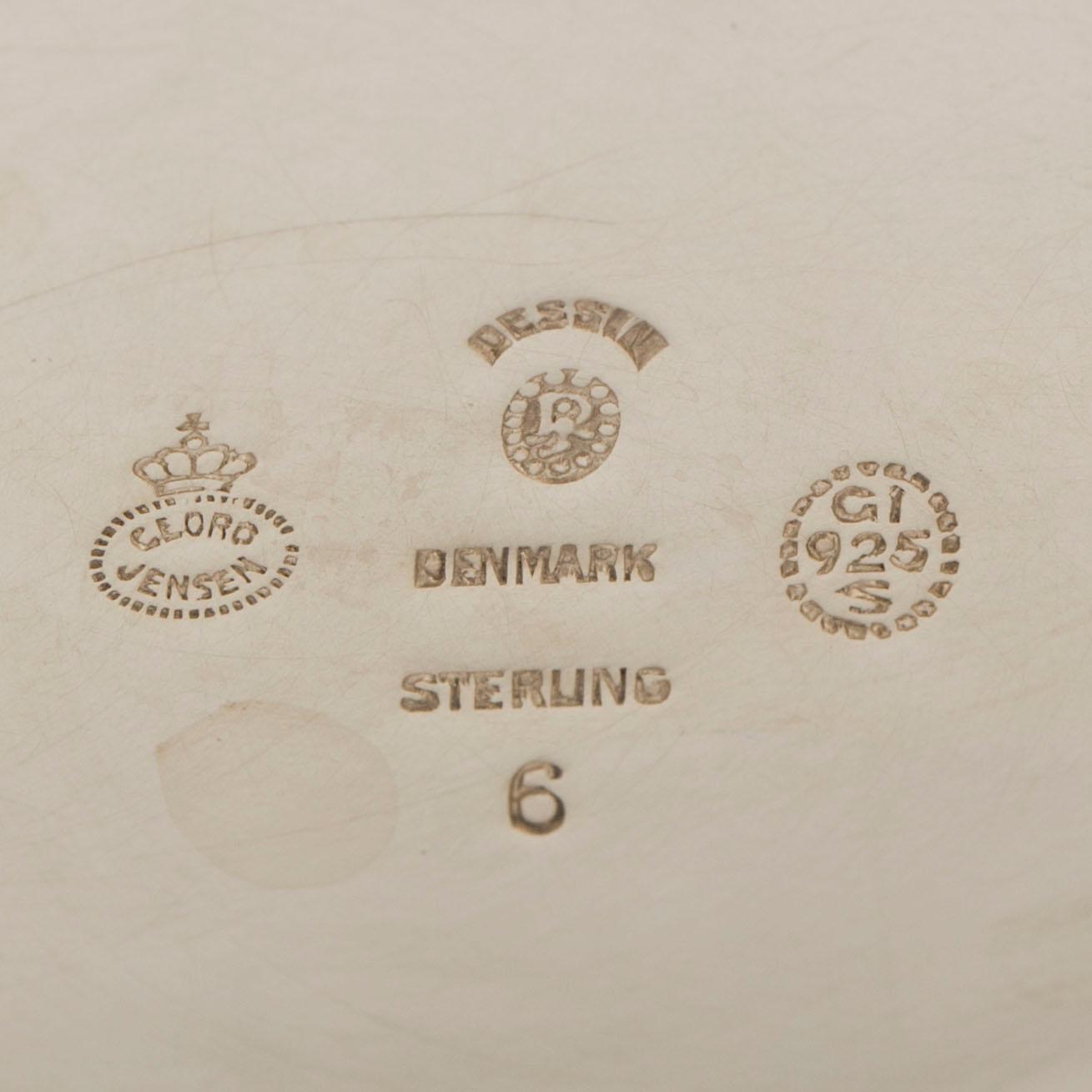 JOHAN ROHDE, skål på fot, sterling silver, Georg Jensen, Danmark, 1925-32.