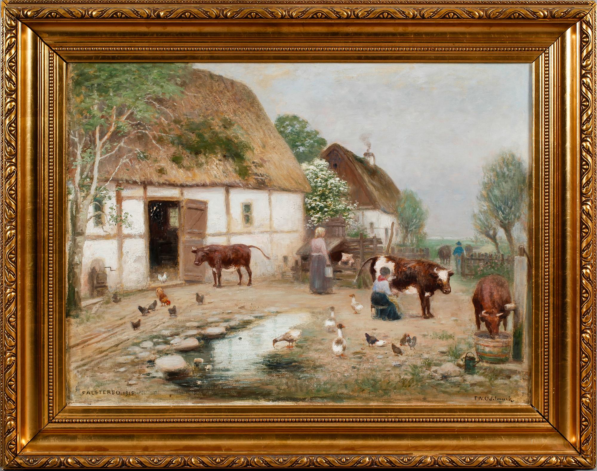 FRANS WILHELM ODELMARK, olja på duk, signerad och daterad 1915.