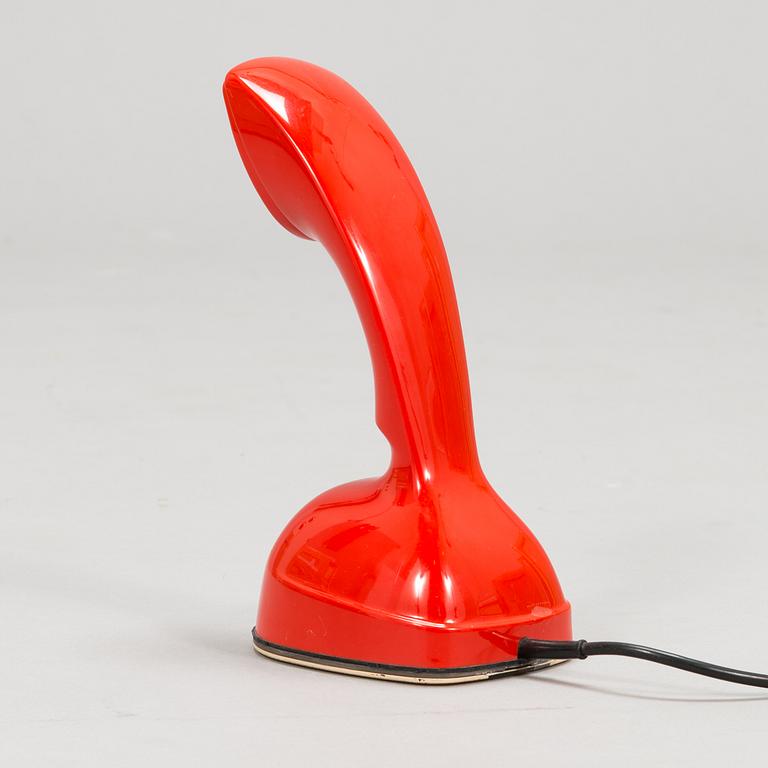 An interior set in red plastic from the 1970s, 7 parts.