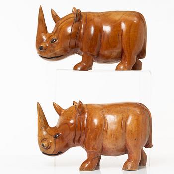 Skulpturer, ett par, Afrika, 1900-tal.