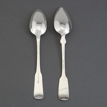 MATSKEDAR, 2 st, silver, Berlin och Königsberg, Tyskland, 1700-talets andra hälft/1800-talets första hälft.