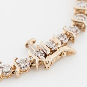 ARMBAND, med briljantslipade diamanter.
