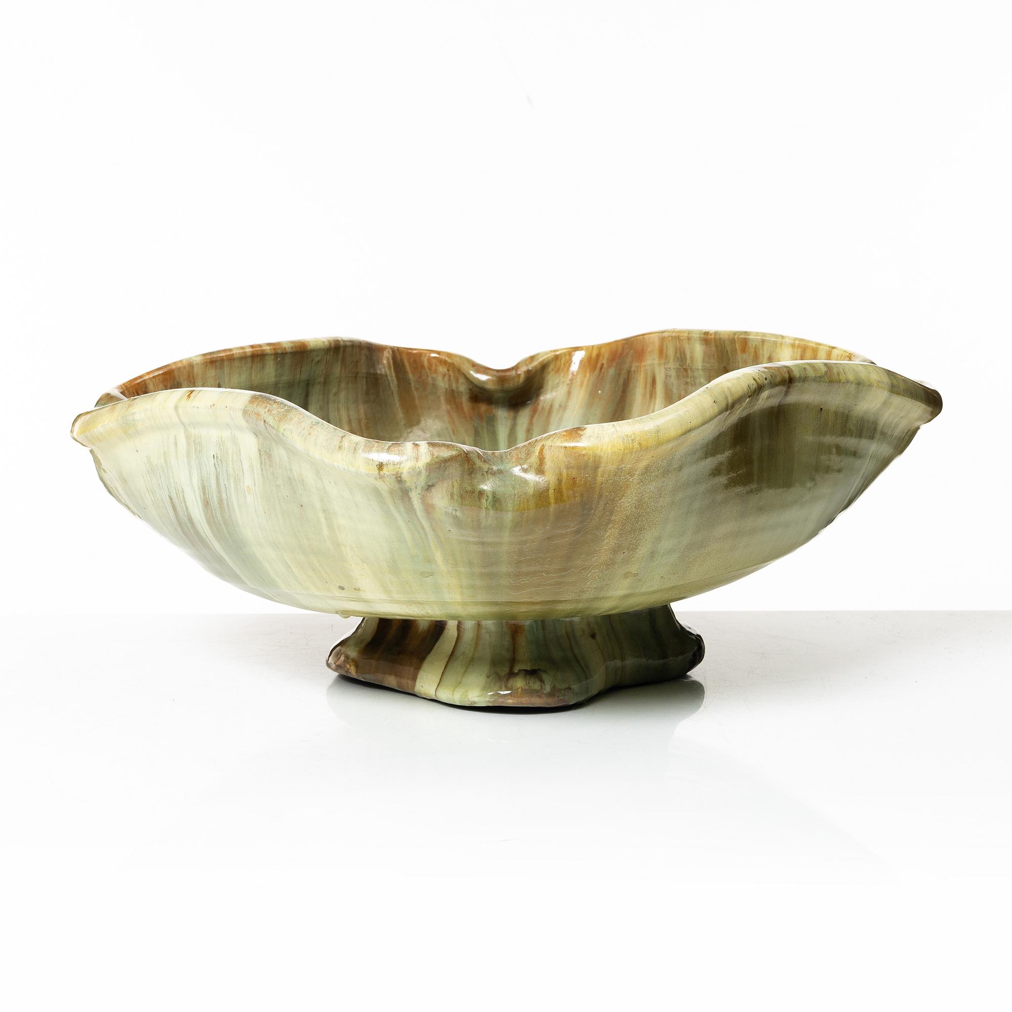 Allan Ebeling, a glazed ceramic bowl, Torshälla 1930s.