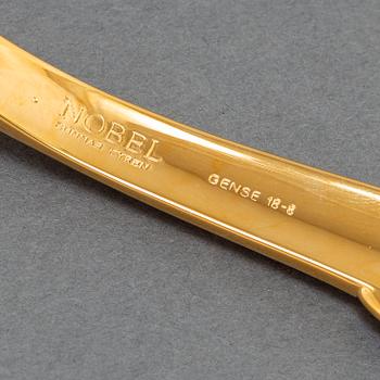 GUNNAR CYRÉN, 24 pieces of fish cutlery, "Nobel", Gense.