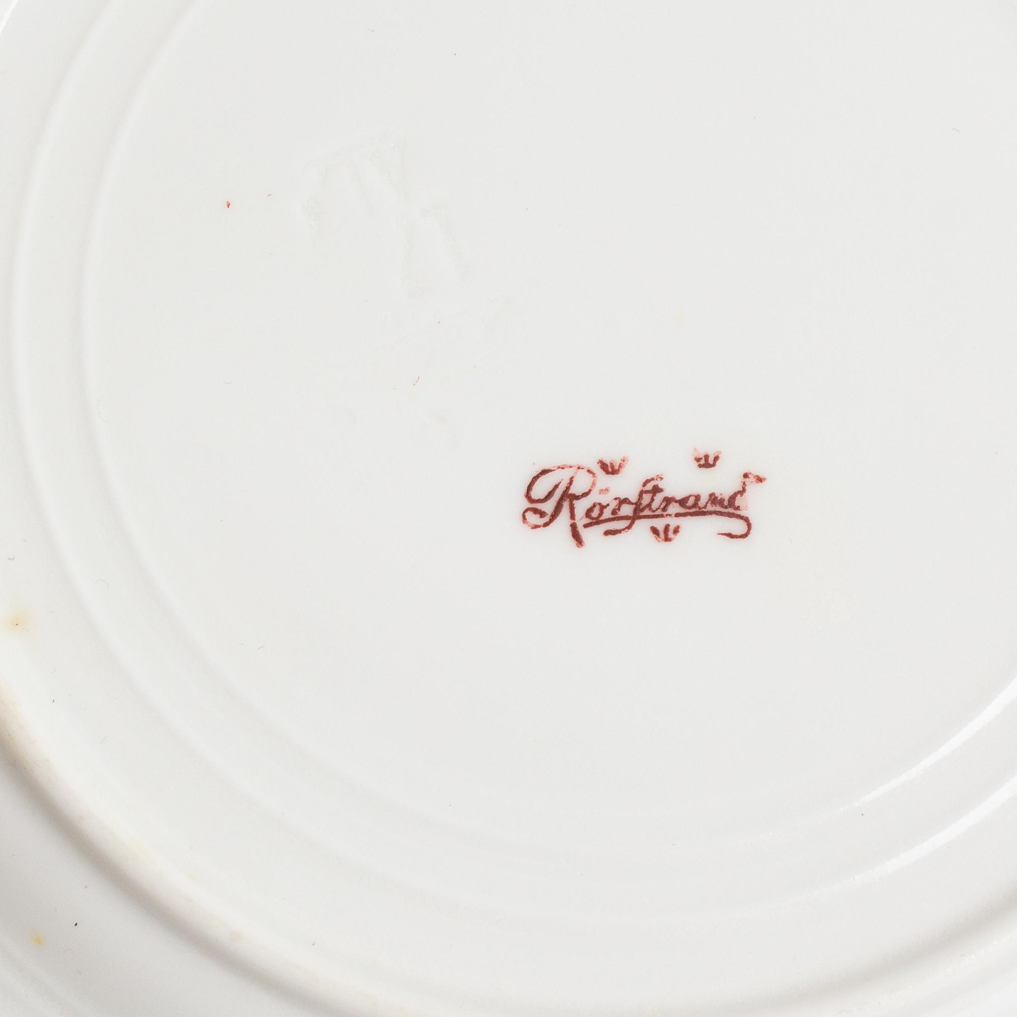 Matservis, 83 delar, porslin, Rörstrand, tidigt 1900-tal.