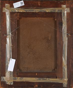 OKÄND KONSTNÄR, olja på duk, otydligt signerad, 1800-tal.