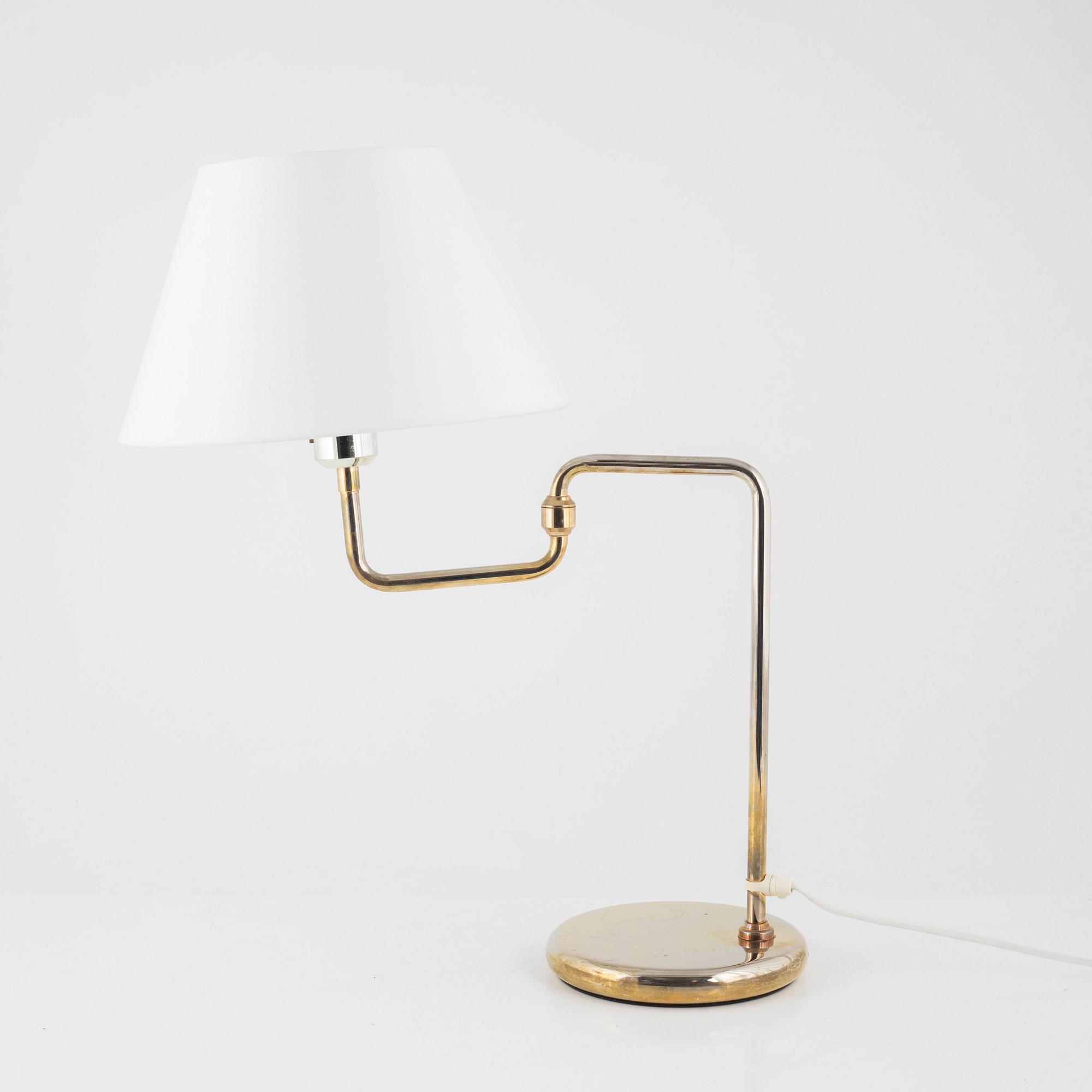 Bordslampor ett par, Rejmyre Armaturfabrik, 1900-talets senare del.