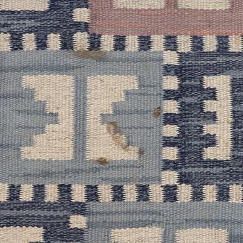 Anna-Greta Sjöqvist, carpet, flat weave, signed AGS, 215 x 146 cm.