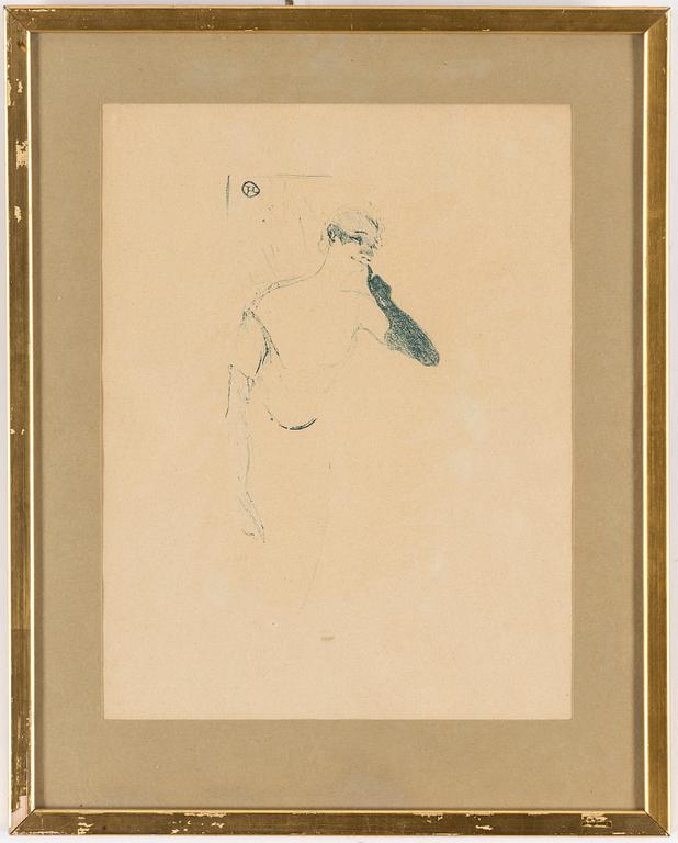 HENRI DE TOULOUSE-LAUTREC, lithograph, printed signature.