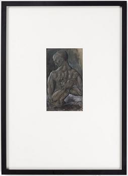 PETER WEISS, mixed media on paper, signed Weiss and dated 46.