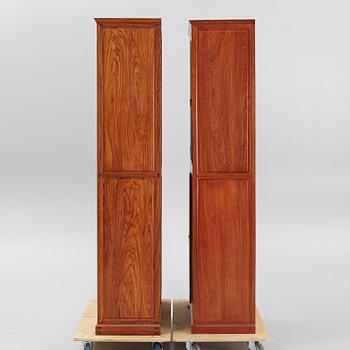 Bookcases, a pair, crafted by cabinetmakers in Beijing.