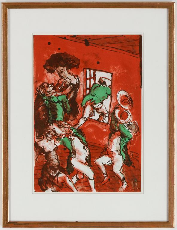 PETER DAHL, färglitografi, signerat provtryck.