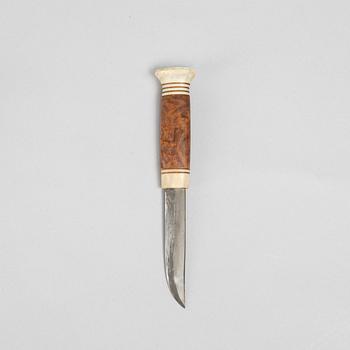 Andreas Poggats, a reindeer horn knife, signed.