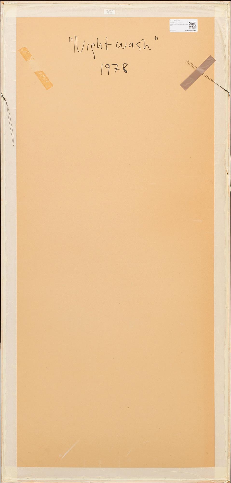 SUSAN WEIL, collage, signed and dated a tergo 1978.
