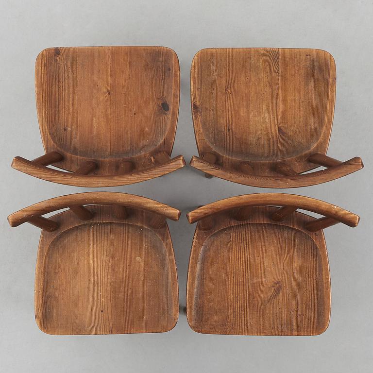Axel Einar Hjorth, stolar, 4 st, "Utö", Nordiska Kompaniet 1930-tal.