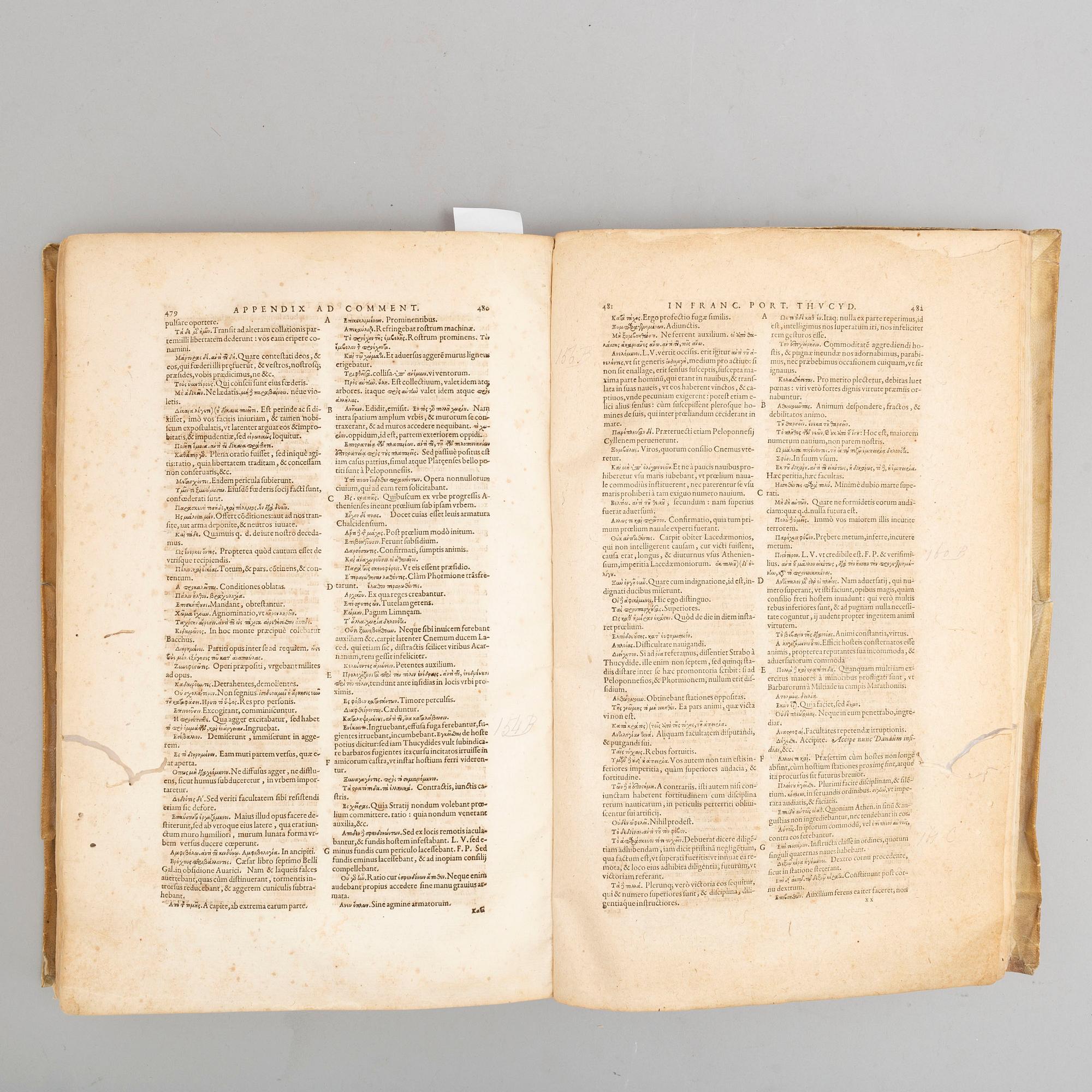 BOOK, History of the Peloponnesian War, 1594.