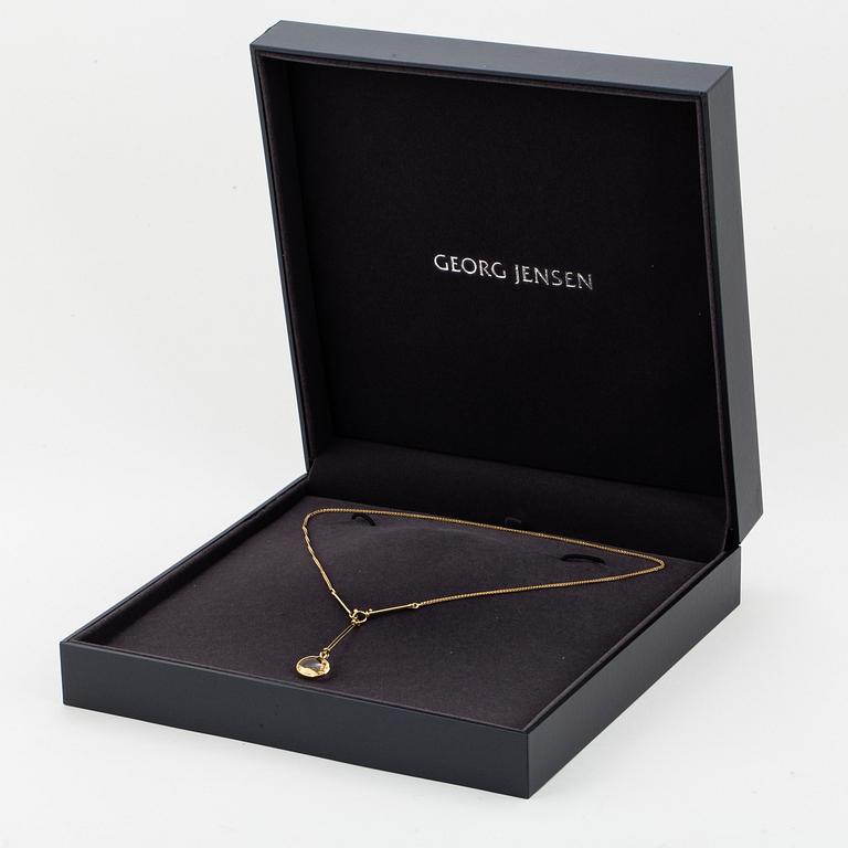 A Georg Jensen 'Savannah' 18K gold and citrine necklace.