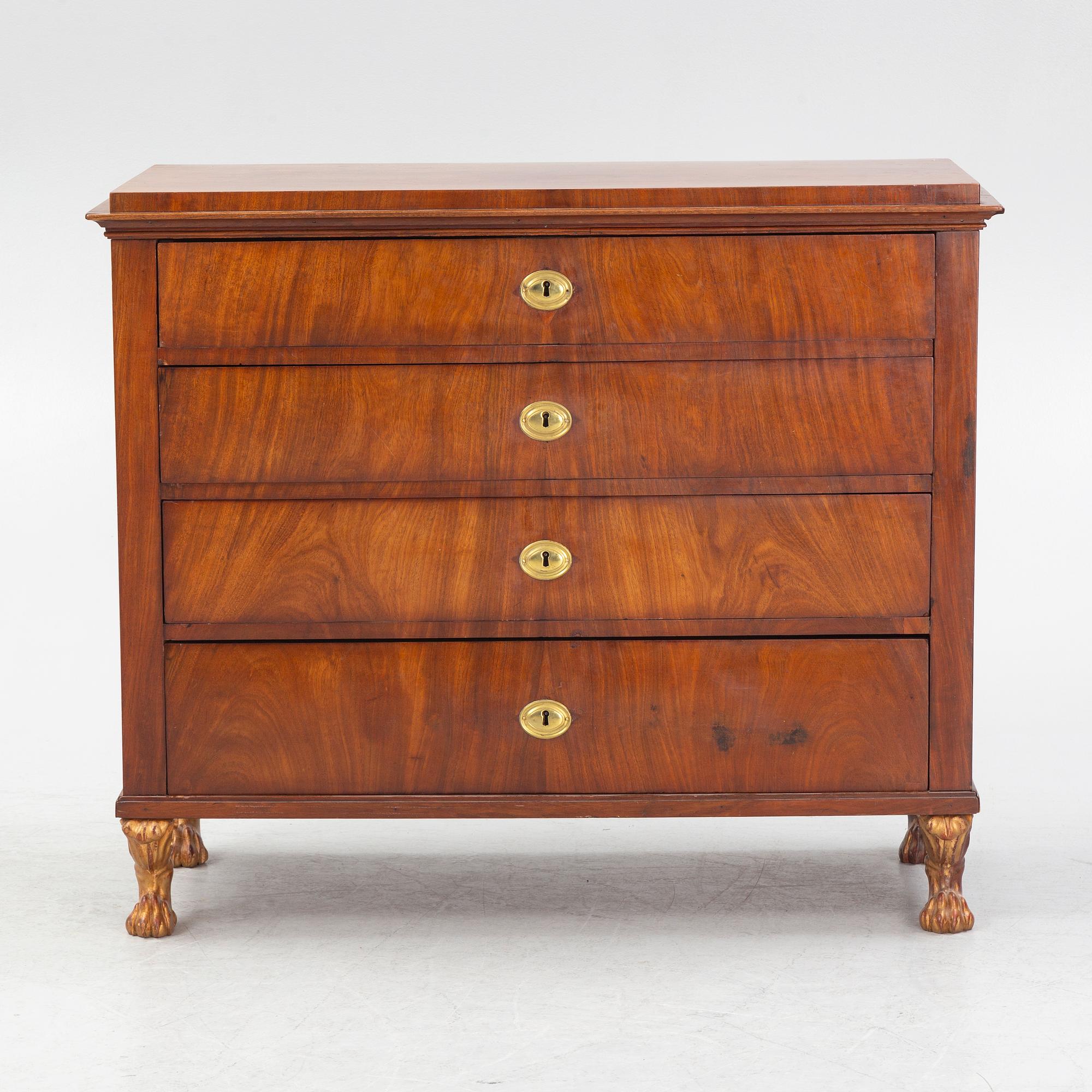 Skrivbyrå, Stockholmsarbete, omkring år 1800, Sengustaviansk.