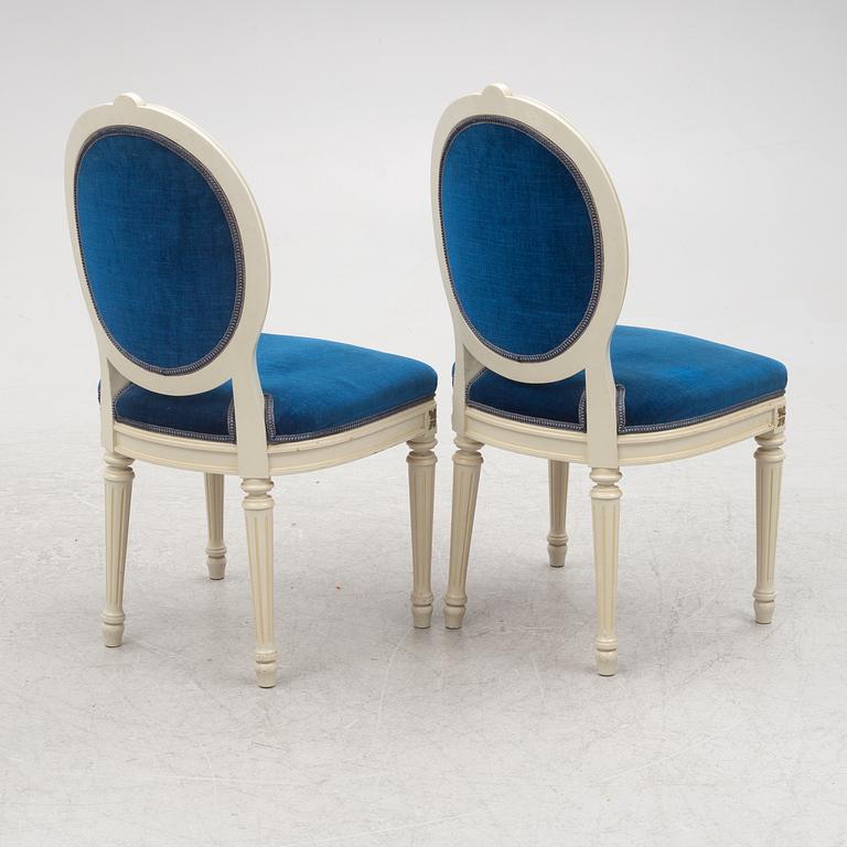 Matgrupp, 9 delar, 1900-talets senare del. Gustaviansk stil.
