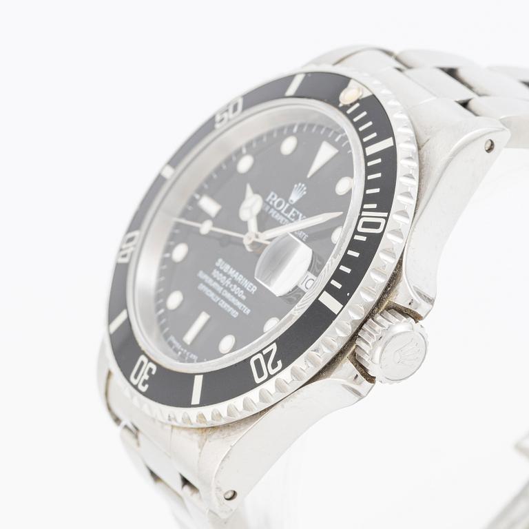 Rolex, Submariner, wristwatch, 40 mm.