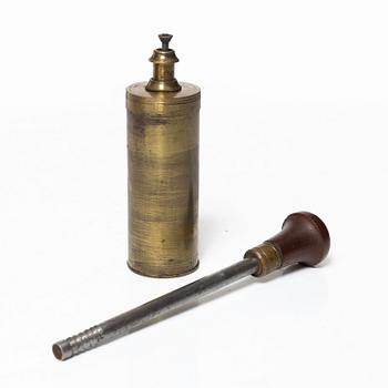 A percussion revolver, Allen & Thurber, mid-19th century.